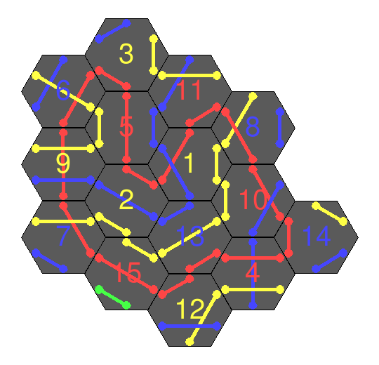A generated loop of 15 tiles